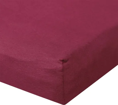 Produktbild von Bettwaren-Shop Jersey Spannbetttuch Ultra-Stretch 90x200 - 100x220 cm bordeaux