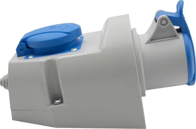 Immagine prodotto di Prese a muro combinate con presa CEE da 230 V/16 A, 3 poli, e presa di tipo F (Schuko), Brennenstuhl, presa industriale con coperchio, adatta per uso interno ed esterno, officina, garage