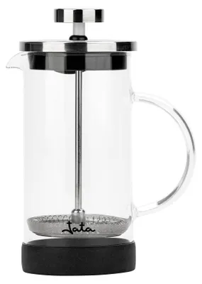 French Press 600 ml, Borosilikatglas, Edelstahlfilter, Kaffee & Tee