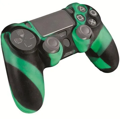Obrázok produktu pre Gioteck ACP40035, PlayStation 4, Puzdro na herný ovládač, Čierna, Zelená, Guma, 1 kusov