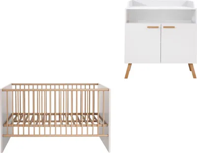 Produktbild von MatsBaby Babyzimmermöbel Set weiß.