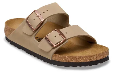 Produktbild von Birkenstock Arizona Herren-Pantoletten in Braun – weite Passform