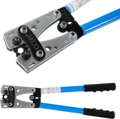 Produktbild von CCLIFE Crimpzange Set 6-50 mm² (AWG 10-0) für Kabelschuhe und Endverbinder