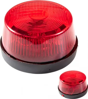 Produktbild von Rotes Warnlicht mit Sirene als Police & Firefighter Mottoparty Zubehör