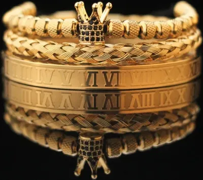Produktbild von Armbänder JA-34399 - Gold / Schwarz für jeden Anlass KP34399