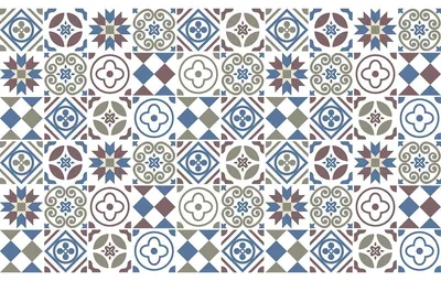 Produktbild von Selbstklebende Fliesenaufkleber für Küche und Bad – 60 Azulejos Gorgina Fliesenaufkleber – 60 Aufkleber 10 x 10 cm