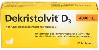 Produktbild von Dekristolvit D3 4000 I.E. Tabletten, 30 St. Tabletten