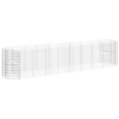 Obrázek produktu pro Gabionový vyvýšený záhon pozinkované železo 500 x 100 x 100 cm