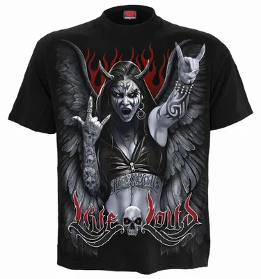 Produktbild von Spiral Direct - "Live Loud" T-Shirt für Herren/Damen Uni RO16276 (L) (Schwarz)