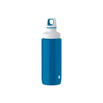 Produktbild von emsa Trinkflasche Drink2Go Lightsteel 0,6 L blau