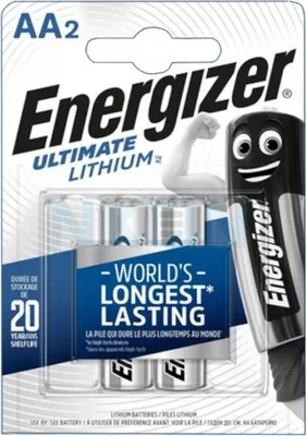 Immagine prodotto di Batteria Energizer Lithium Ultimate -AA L91 Mignon 2 pz.