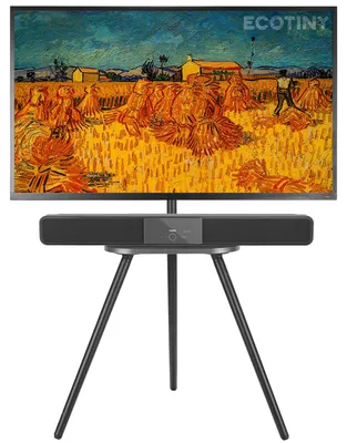 Imagen del producto de Base ajustable para televisor, compatible con pantallas de 43 a 65 pulgadas, con capacidad de carga de hasta 35 kg, ideal para salones