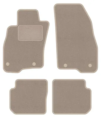 Zdjęcie produktu dla Dywaniki samochodowe welurowe LUX do: Fiat Punto 12' (2012-2018, hatchback) beżowe, z mocowaniami