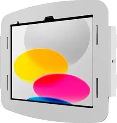 Produktbild von Compulocks iPad 10.9" 10th Gen Space Enclosure Wall Mount - Befestigungskit (Wandmontage) - für Tablett - verriegelbar - hochwertiges Aluminium - weiß - Montageschnittstelle: 100 x 100 mm - für Apple 10.9-inch iPad (10. Generation)