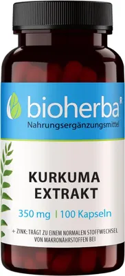 Produktbild von Bioherba Kurkuma Extrakt 350 mg 100 Kapseln