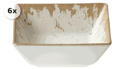 Produktbild von Dipschale 400ml / 13x13cm 6er Set Rusty