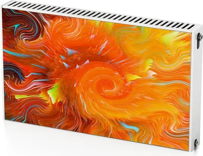 Produktbild von Ausstellungskunst – Magnetische Heizkörperabdeckung – 100x60 cm – Magnet Heizkörperabdeckung – 3D Würfel – Heizkörperverkleidung – Magnetische Wandverkleidung – Wetterfest