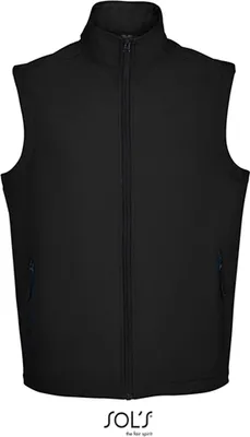 Produktbild von SOLs 02887 | Herren Race Bodywarmer Men Softshell - Wasserabweisend - Farbe: Black - Größe: 3XL