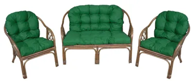 Zdjęcie produktu dla AMPO poduszki na meble rattanowe ogrodowe komplet sofa fotele