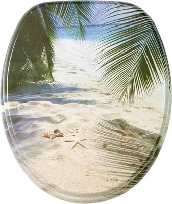 Produktbild von SANILO® WC-Sitz mit Absenkautomatik Beach, Toilettendeckel direkt vom Hersteller, Klodeckel, Klobrille, WC Deckel, Toilettensitz, Toilettenbrille