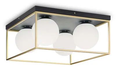 Obrázok produktu pre Moderné stropné svietidlo Lingotto Metal Brass 4 svetlá E14
