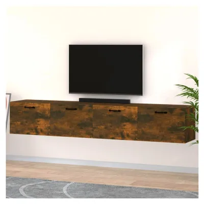 Produktbild von Hängeschränke 2er Set Räuchereiche 100x36,5x35 cm Holzwerkstoff