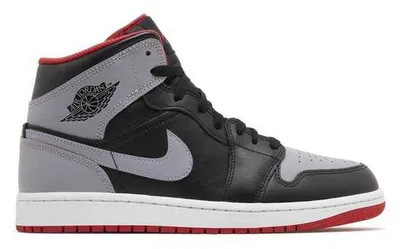 Produktbild von Air Jordan 1 Mid Bred Shadow - EU: 49.5