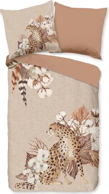 Produktbild von Duvet cover Good Morning 155x220 + 1* 80x80 cm - tiger and flowers