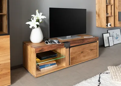 Produktbild von MASSIVMOEBEL24 TV-Board Wildeiche / Zerreiche 150x48x50 natur geölt NEW AMSTERDAM #01