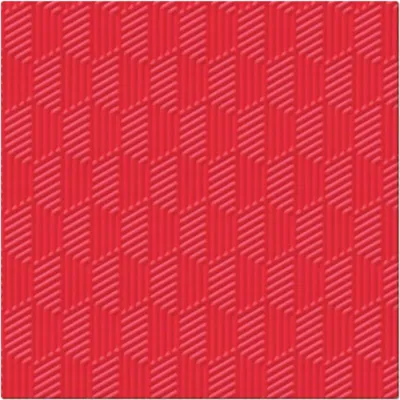 Produktbild von Geprägte Papierservietten ROT Valentinstag Geburtstag Hochzeit 33x33cm 20St
