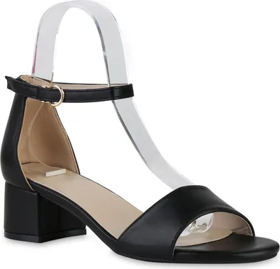 Produktbild von VAN HILL Damen Klassische Sandaletten Elegante Schuhe 841131, Farbe: Schwarz, Größe: 38