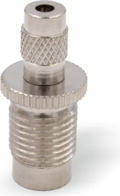 Produktbild von Drahtseilhalter / Gripper 15, Außengewinde M10x1 mit Sicherungsmutter, für Drahtseil Ø1,0-1,5mm | vernickelt