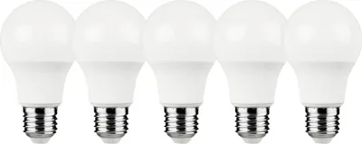 Produktbild von 5 x Müller-Licht LED Leuchtmittel A60 Birnen 4,9W = 40W E27 matt 470lm warmweiß 2700K 200°