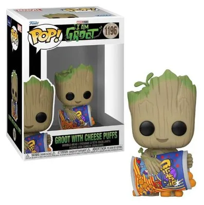 Image de Marvel I Am Groot - Groot avec Cheese Puffs 1196 - Funko Pop ! Vinyl Figur
