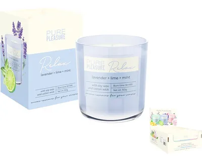 Image de Bougie parfumée en verre PURE PLEASURE RELAX 150 g