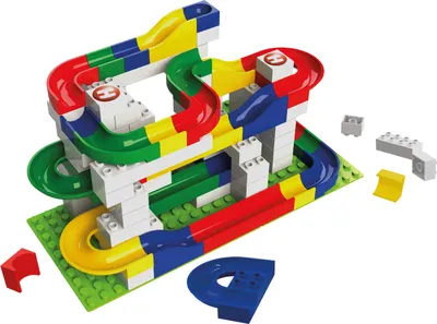 Produktbild von Hubelino 55-teiliges Bahnelemente Set 55-teilig