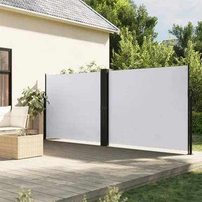 Obrázek produktu pro 2025 cloris Boční markýza výsuvná bílá 160x600 cm - Slunečníky výprodej5792980 1balík