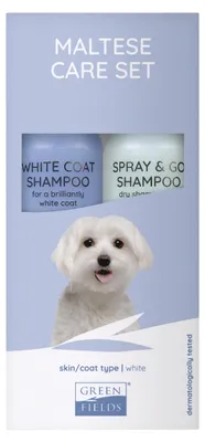 Immagine prodotto di Set di shampoo e spray per cani maltesi Greenfields 2x250 ml