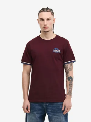 Produktbild von Lonsdale London T-Shirt Herren SHILDON burgund Streetwear 100% Baumwolle S