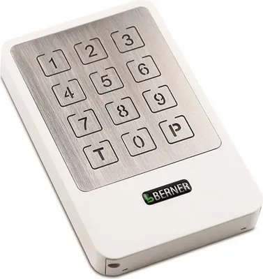 Produktbild von Berner Funkcodetaster BDS591 W weiß 868 MHz