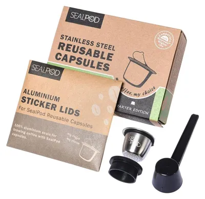 Produktbild von Wiederverwendbare Kaffeekapsel geeignet für Nespresso® Sealpod Starter Edition
