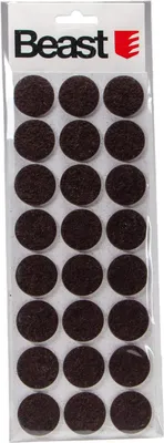 Produktbild von Selbstklebende Filzgleiter Möbelgleiter 24 Stück rund schwarz 28mm - Bodenschutz für Möbel