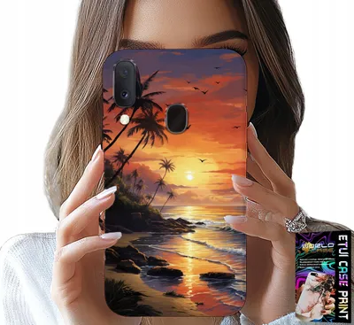 Produktbild von Tasche Für Samsung Galaxy A20E - Strand, Urlaub, Tropische Insel Fall