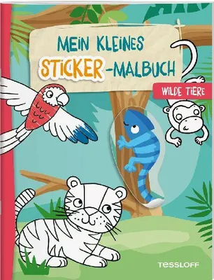 Produktbild von Mein kleines Sticker-Malbuch. Wilde Tiere