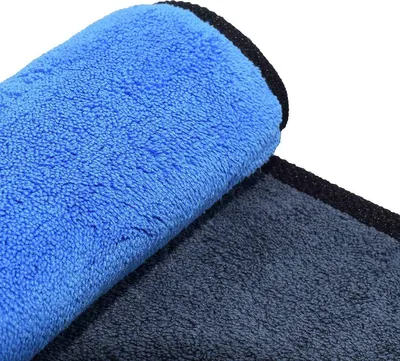 Zdjęcie produktu dla Ściereczka z mikrofibry do czyszczenia samochodu – Ściereczka z mikrofibry – Ściereczka samochodowa – Ściereczka do czyszczenia samochodu – Do czyszczenia – 1 sztuka – Ściereczka do suszenia – 30/60 cm – Niebieski/Czarny – Mikrofibra – Bardzo miękka ściereczka do czyszczenia – CHPN