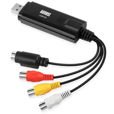 Produktbild von USB 2.0 Audio Video Grabber Konverter Scart, S-Video, Composite - August VGB100