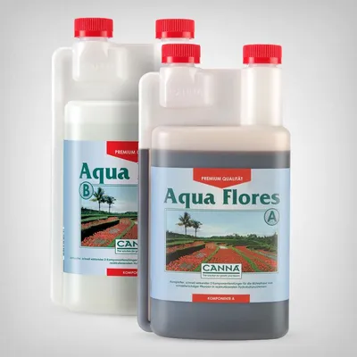 Produktbild von Canna Aqua Flores A & B 1L Blütedünger für Hydrosysteme | Fördert üppige Blüte mit Nährstoffen und Spurenelementen