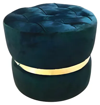 Produktbild von Blauer Holzhocker im modernen Design