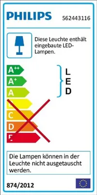 Image de Philips myLiving Lampe LED Star 4x4,5 W blanc 562443116