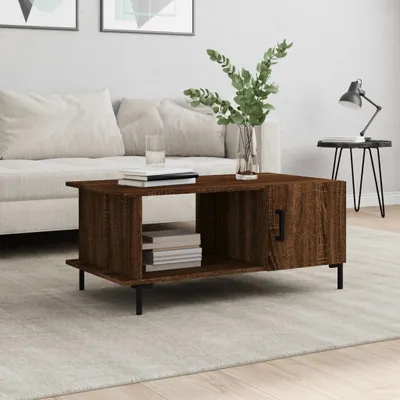 Produktbild von [Home] Couchtisch Braun Eichen-Optik 90x50x40 cm Holzwerkstoff , Neue Mode 2024 im häuslichen Leben